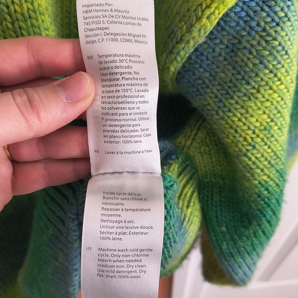 COS Green Ombre Striped Turtleneck Sweater - Picture 5 of 7